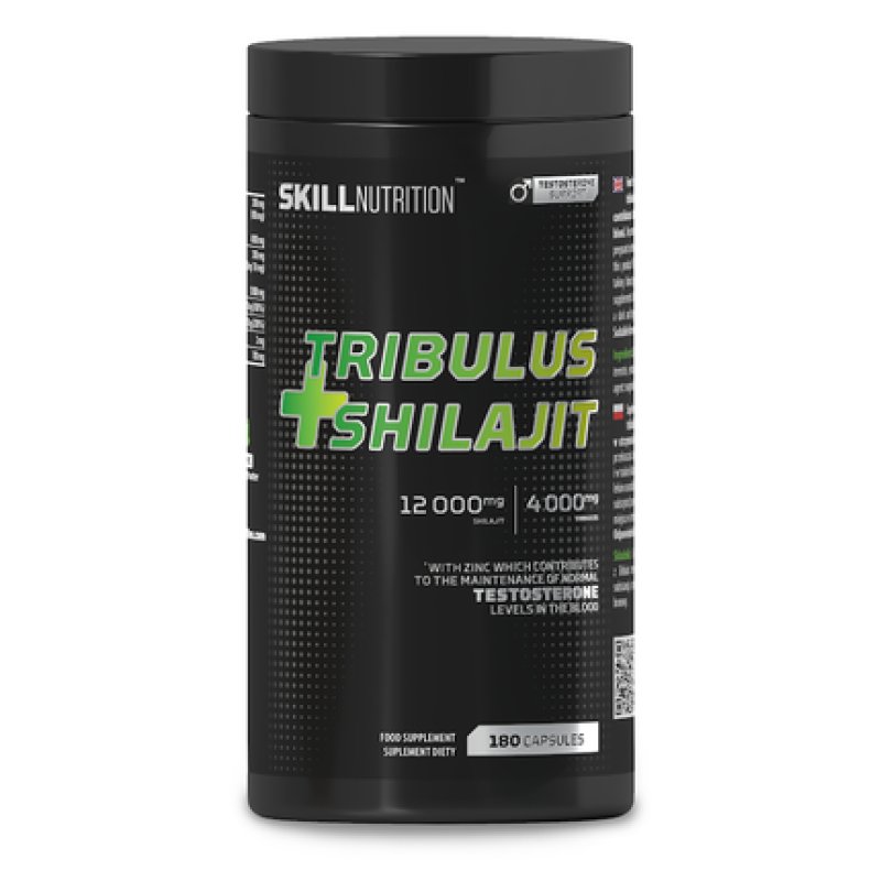 Skill Nutrition Tribulus Shilajit 180 Vegan Capsules