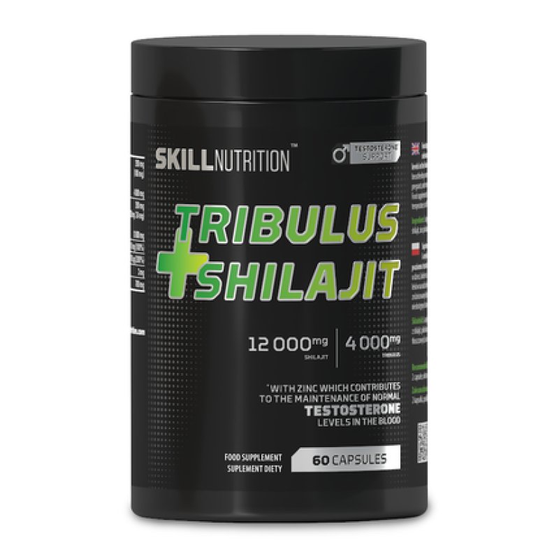 Skill Nutrition Tribulus Shilajit 60 Vegan Capsules