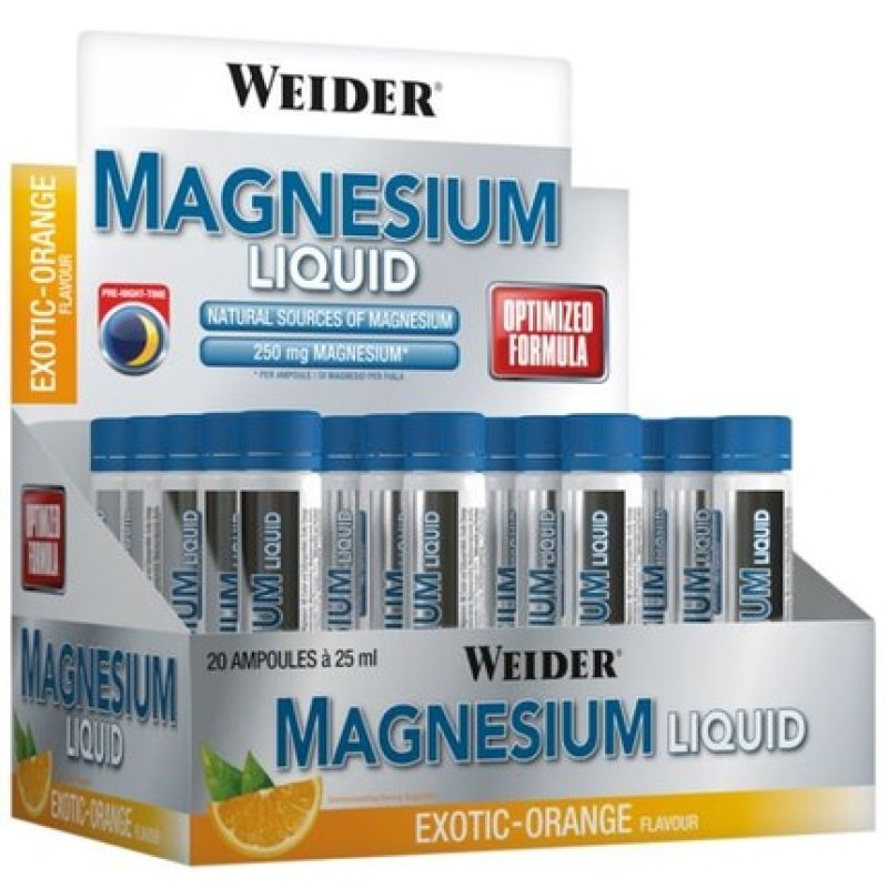 Weider Magnesium Liquid Exoticorange 20 X 25 Ml