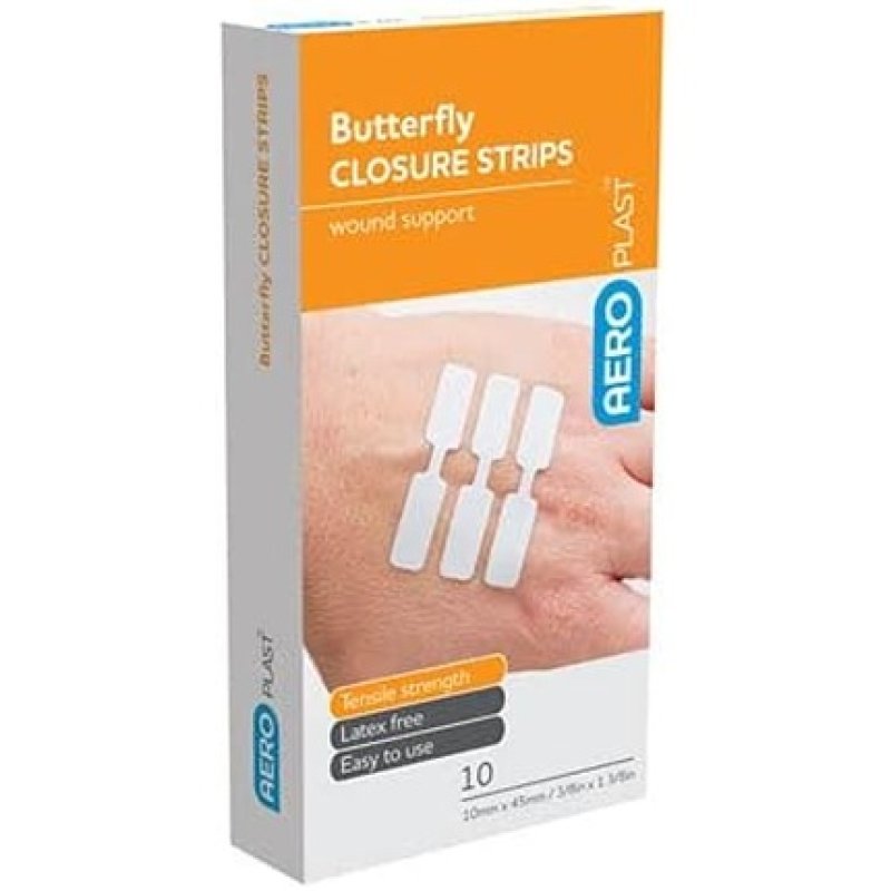 Aero Healthcare AEROPLAST Butterfly Closures 10/Box