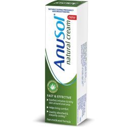 Anusol Natural Cream 30g Hemorrhoids & Pile Cream Soothes & Relieves Itching - Vegan Friendly