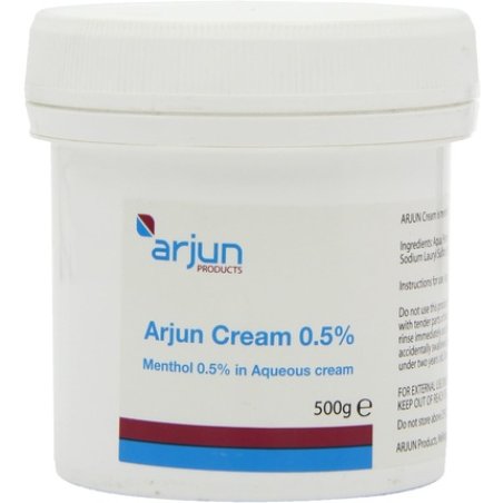 Arjun 0.5% Menthol Aqueous Cream 500g
