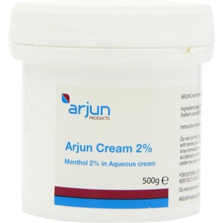 Arjun 2% Menthol Aqueous Cream 500g