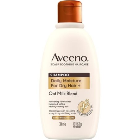 Aveeno Hydrating Oat Milk Scalp Soothing Shampoo For Dry Hair 300ml