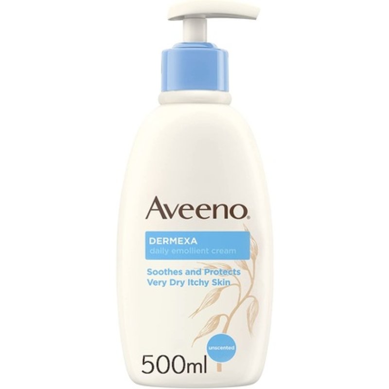 Aveeno Dermexa Daily Emollient Cream with Prebiotic Triple Oat Complex and Ceramides 500ml