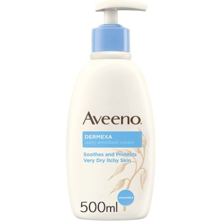 Aveeno Dermexa Daily Emollient Cream with Prebiotic Triple Oat Complex and Ceramides 500ml