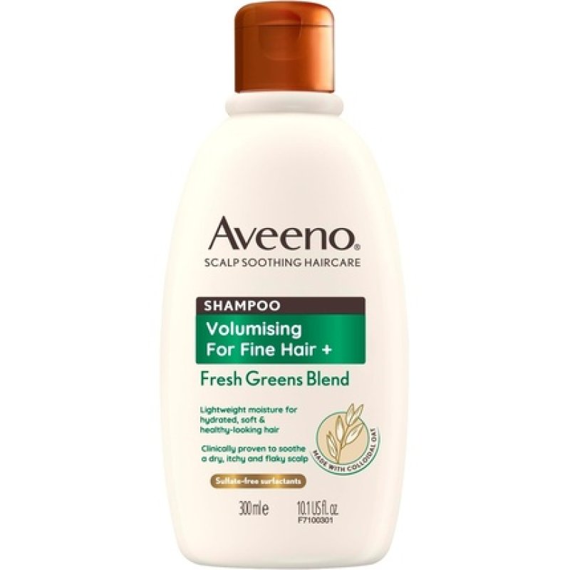 Aveeno Volumizing Fresh Greens Scalp Soothing Mint Cucumber And Rosemary