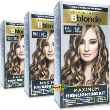 Jerome Russell Blond Permanent Hair Highlighting Kit Nr. 1 Maximum Blond