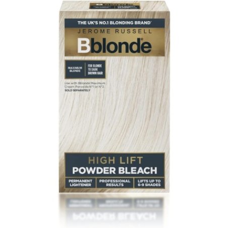 Jerome Russell Bblonde High Lift Bleach Powder for Blonde to Dark Brown Hair Colour with Mineral Oils 4 Sachets 4x 25g