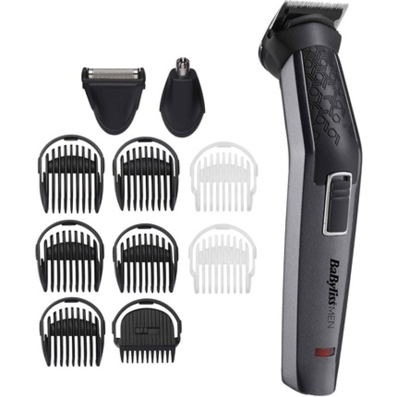 Babyliss Men 11-in-1 Carbon Titanium Face and Body Multi Grooming Kit with Nose Trimmer