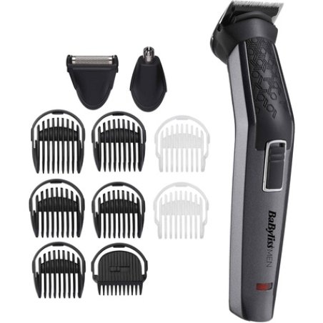 Babyliss Men 11-in-1 Carbon Titanium Face and Body Multi Grooming Kit with Nose Trimmer