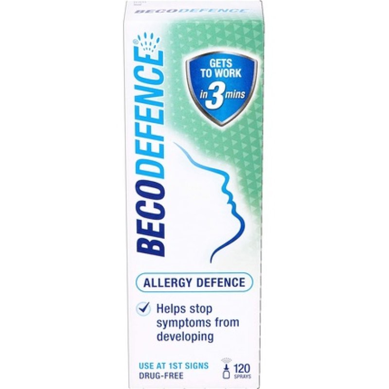 Becodefence Nasal Spray Allergy Hay Fever Defence Non-Drowsy 120 Sprays 20ml - Adult