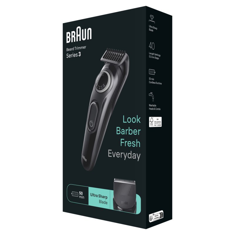 Braun Beard Trimmer 3 Bt3420 Precision Beard Trimming