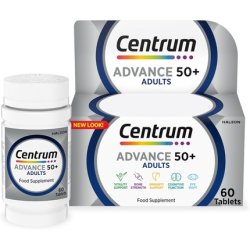 Centrum Advance 50 Multivitamin Tablets for Men and Women with 24 Essential Nutrients 60 Count