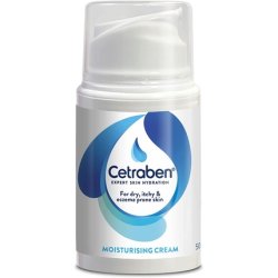 Cetraben Body Cream Moisturizer for Dry, Sensitive, and Eczema-Prone Skin 50ml