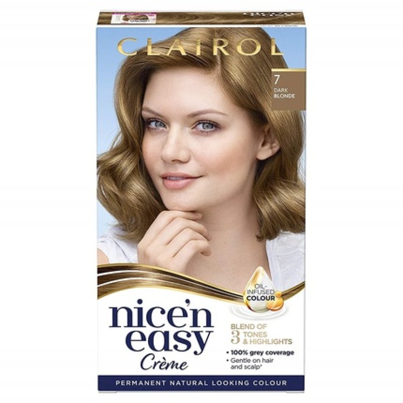 Clairol Nice'n Easy Crème Hair Color Natural Looking with Oil Permanent 177ml 7 Dark Blonde