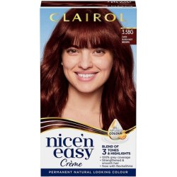 Clairol Nice'n Easy Crème Natural Looking Oil Infused Permanent Hair Dye 3.5BG Dark Burgundy Brown