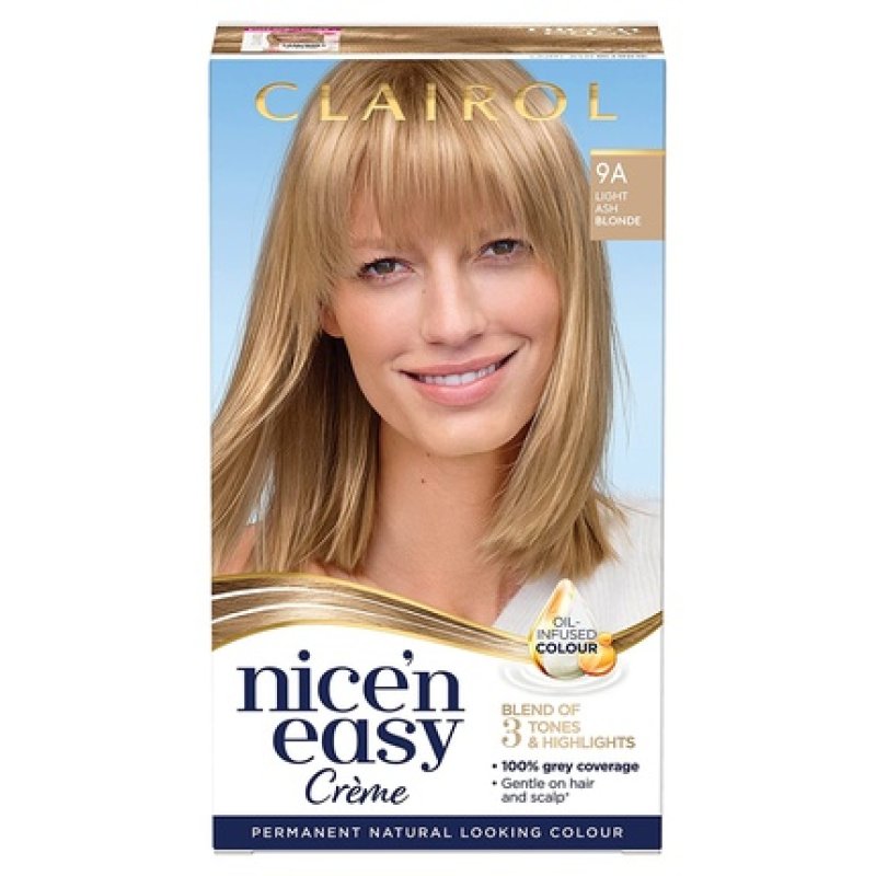 Clairol Nice'n Easy Crème Natural Hair Color with Oil 9A Light Ash Blonde