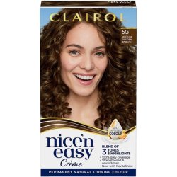 Clairol Nice'n Easy Crème Natural Looking Oil Infused Permanent Hair Dye 5G Medium Golden Brown