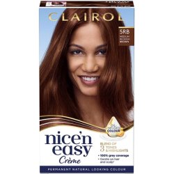 Clairol Nice'n Easy Crème Permanent Hair Dye 5RB Medium Reddish Brown 115g