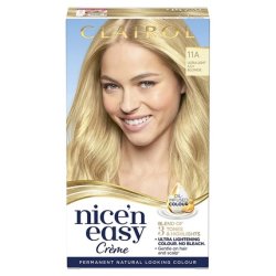 Clairol Nice'n Easy Crème Natural Looking Oil-Infused Permanent Hair Color 177ml 11A Ultra Light Ash Blonde
