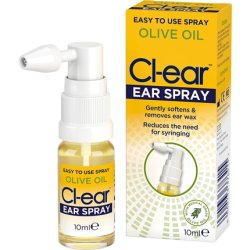 Cl-ear Olive Oil Ear Spray for Ear Wax Removal 10ml