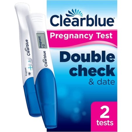 Clearblue Pregnancy Test Double-Check & Date Combo Pack 2 Tests