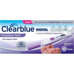 Clearblue Digital Ovulation Test with Dual Hormone Indicator 10 Test Pack