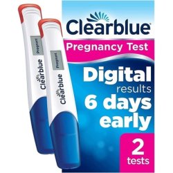 Clearblue Early Detection Pregnancy Test Digital Ultra Early 10 mIU/ml - Pack of 2