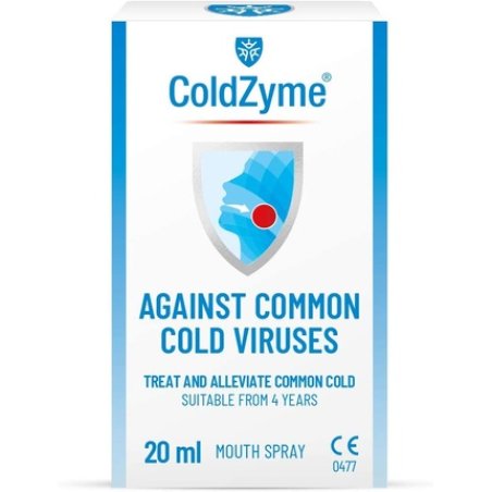 ColdZyme Mouth & Throat Spray Cold Virus Treatment & Symptom Relief Menthol Flavour 20ml