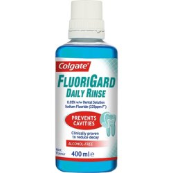 Colgate Fluorigard Daily Rinse Alcohol Free Mouthwash 400ml Mint Flavour