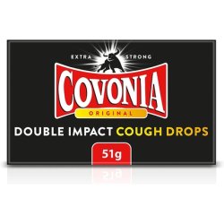 Covonia Double Impact Strong Original Cough Drops 51g