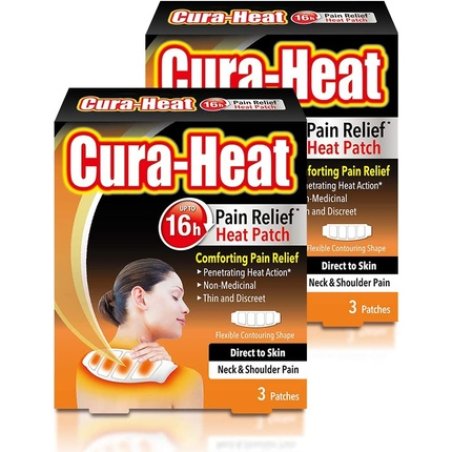 Cura Heat Neck and Shoulder Pain Directly on Skin