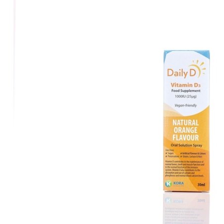 Dailyd Vitamin D3 Oral Spray 1000iu Vegan Friendly Supports Bones and Teeth