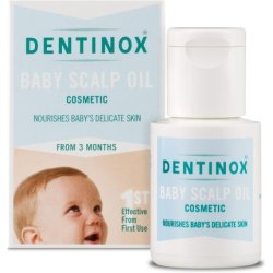 Dentinox Baby Scalp Oil Moisturizes and Nourishes Dry Skin with Chamomile, Rosehip and Vitamin E 30ml