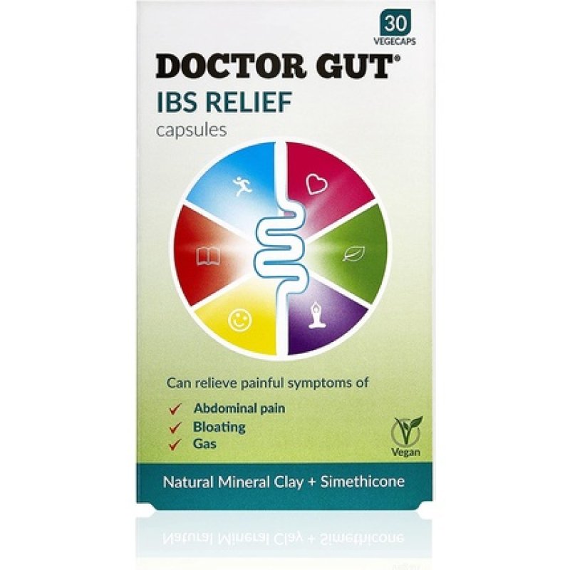 Doctor Gut IBS Relief Gentle Relief from IBS Pain Bloating and Gas 30 Capsules