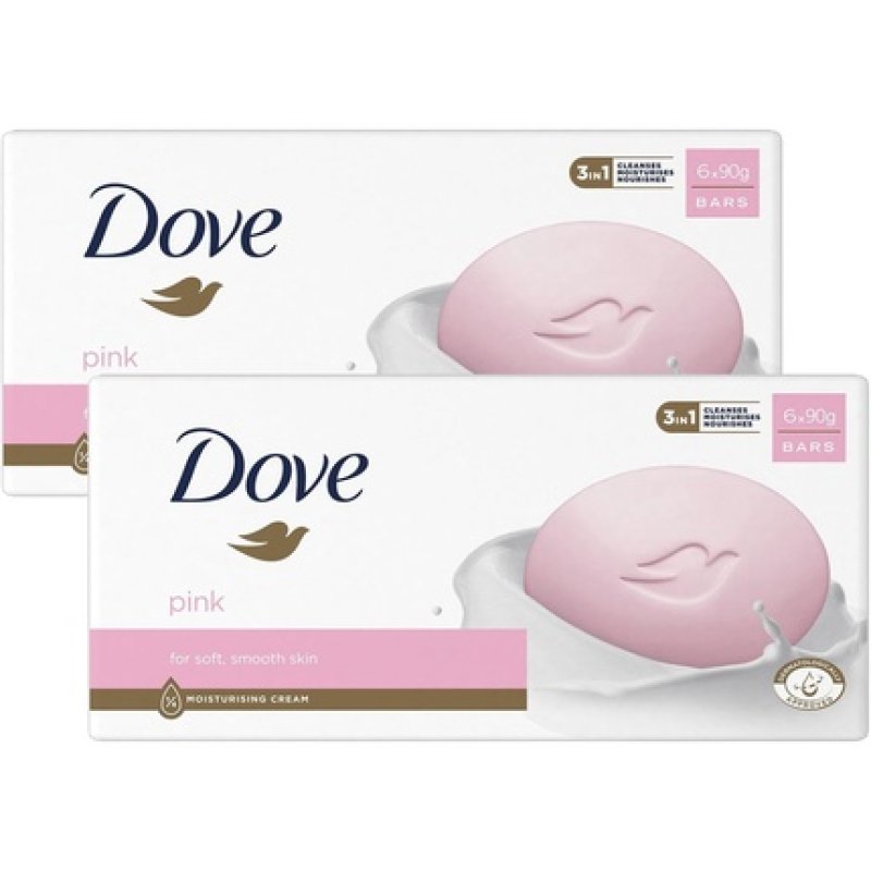 Dove Pink Moisturising Beauty Cream Bar 3 in 1 Cleanses and Moisturises