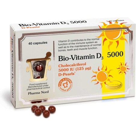 Pharma Nord Bio-Vitamin D3 125mcg 5000iu 40 Capsules