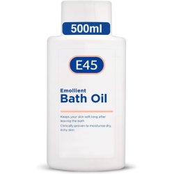 E45 Bath Oil Emollient to Moisturize and Hydrate Dry Skin 500ml