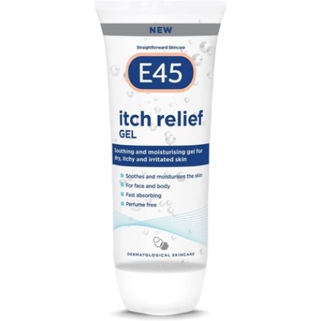 E45 Itch Relief Gel 100ml for Face and Body - Cooling Gel to Soothe Itchy and Irritated Skin - Perfume-Free