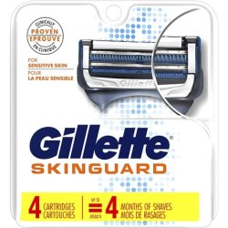 Gillette SkinGuard Sensitive Razor Blade Refills - Pack of 4