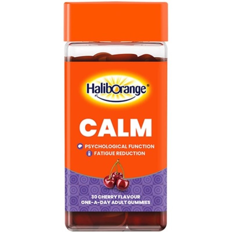 Haliborange Adult Calm Ashwagandha Vitamin B6 B12 Fatigue Reduction Gummies 30