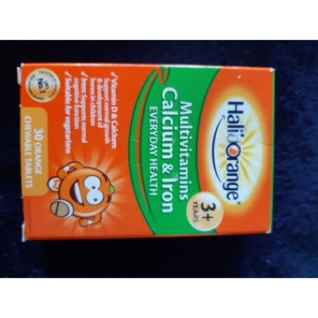 Haliborange Multivitamins Calcium & Iron Orange Chewable Tablets 30 Count