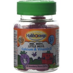 Haliborange Kids Mr. Men Little Miss Calcium and Vitamin D Strawberry Softies 30
