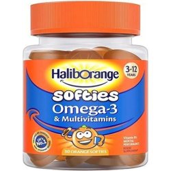 Haliborange Omega-3 and Multivitamins Orange Flavour Softies 30