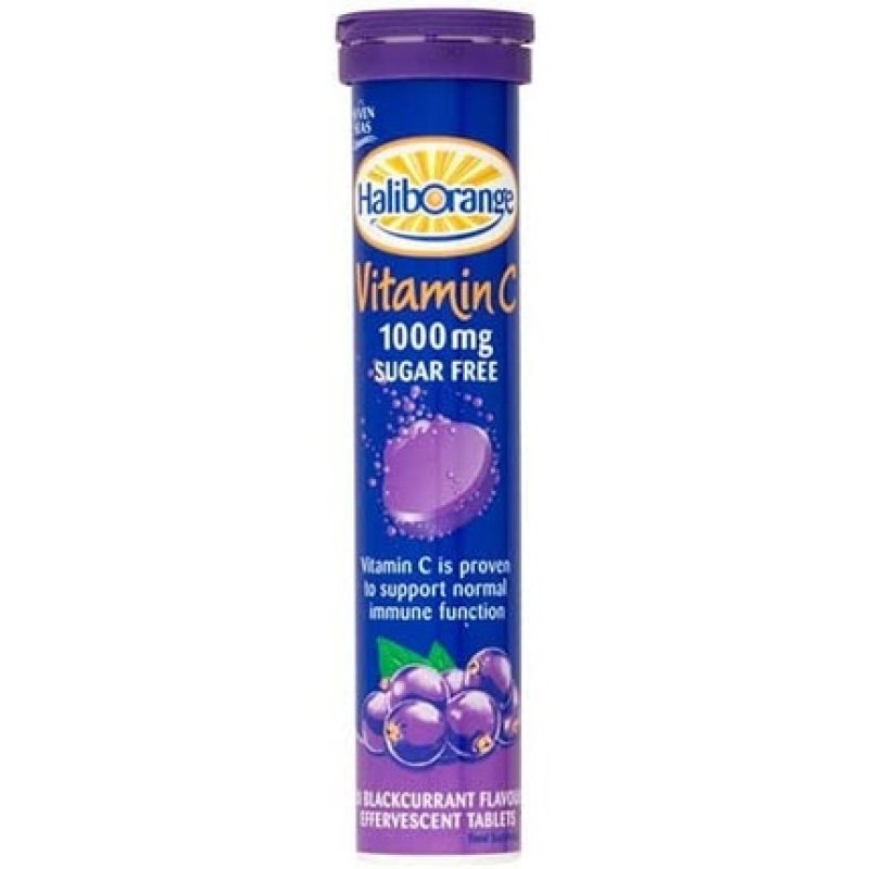 Haliborange Effervescent Sugar Free Vitamin C Blackcurrant
