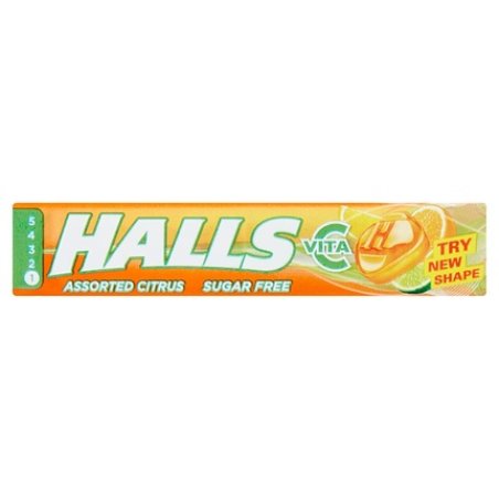 Halls Mentholyptus Assorted Citrus Sugar Free Vitamin C Sweets 32g