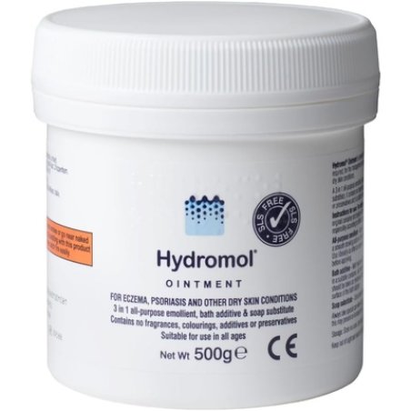 Hydromol Ointment 500g for the Management of Dermatitis, Eczema, Psoriasis and other Dry Skin Conditions
