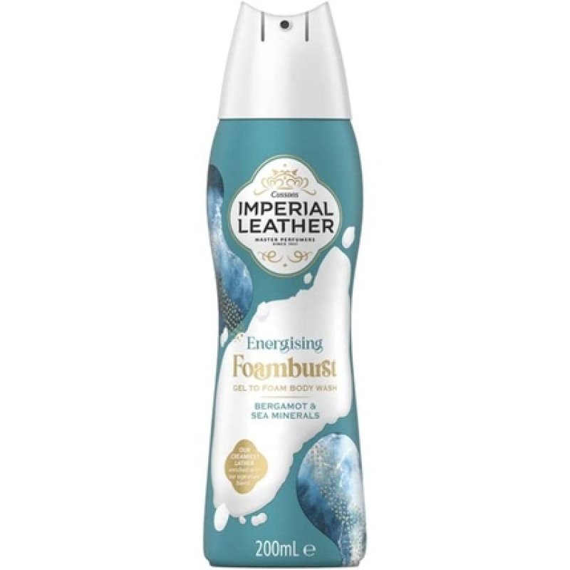 Imperial Leather Energising Foamburst Gel to Foam Body Wash Bergamot & Sea Minerals 200ml
