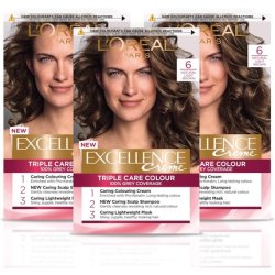 L'Oréal Paris Excellence Crème Permanent Hair Dye 6 Natural Light Brown 1 Count